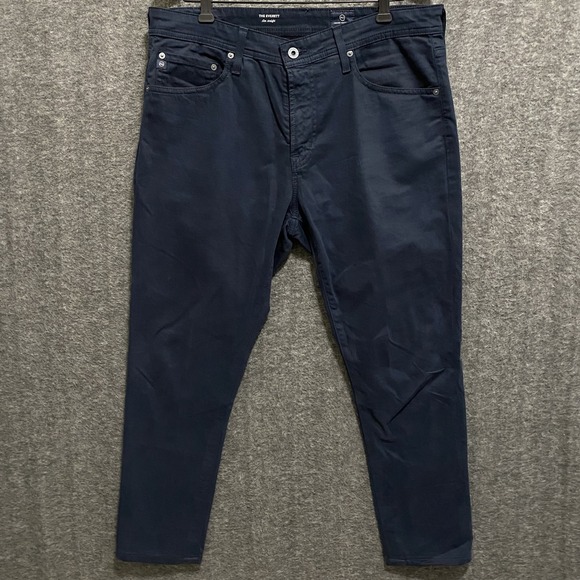 Ag Adriano Goldschmied Other - AG Adriano Goldschmied Everett‎ Jeans Mens 34x32 (34x27) Navy Blue Slim Straight